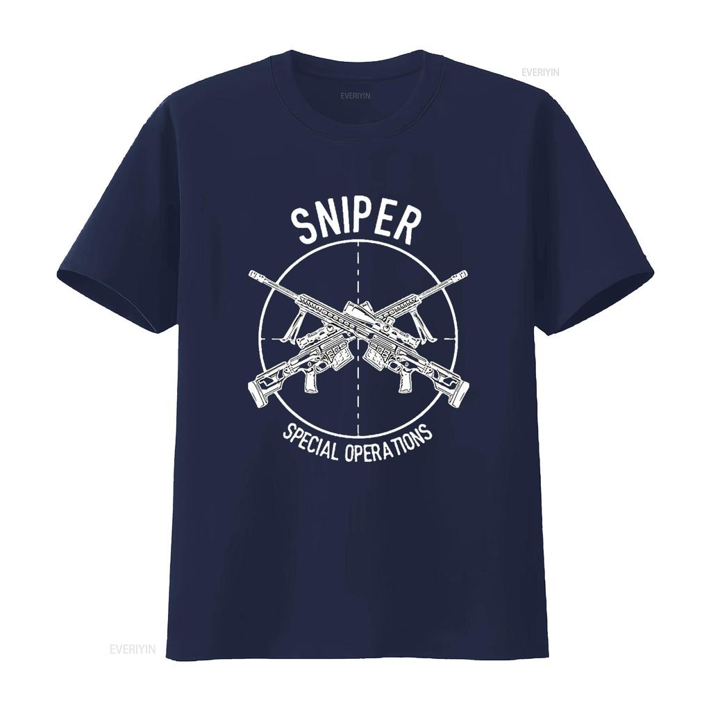 Mens Special Operations Sniper Forces USA Military T Shirt Black Vintage Washed Top For Everyday Wear Graphic Unisex Stylish