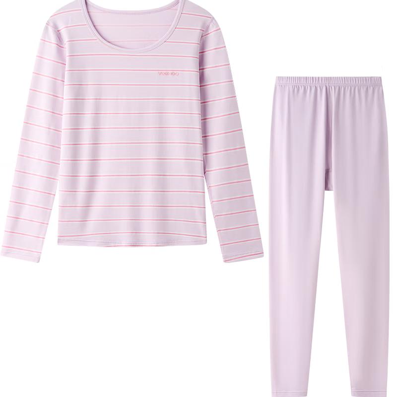 YEEHOO 7A Antibacterial Kids  Cotton Striped Pajama Set 170