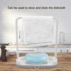 Kitchen Detachable Bar Towel Drying Rack Storage   Rack for Dishcloth Sponge Soa(Beige)
