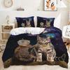 Three-Piece Pet Cat Cute Quilt Cover Two-Piece Bedding Kit