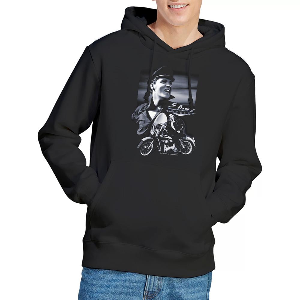 Elvis Presley Unisex Adult Motorbike Hoodie