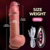 Realistic Dildo Vibrator FairyKiss Female Sex Toys Heated Big Cock Remote Control Penis Retractable Vibrator Anal Female Stimulator