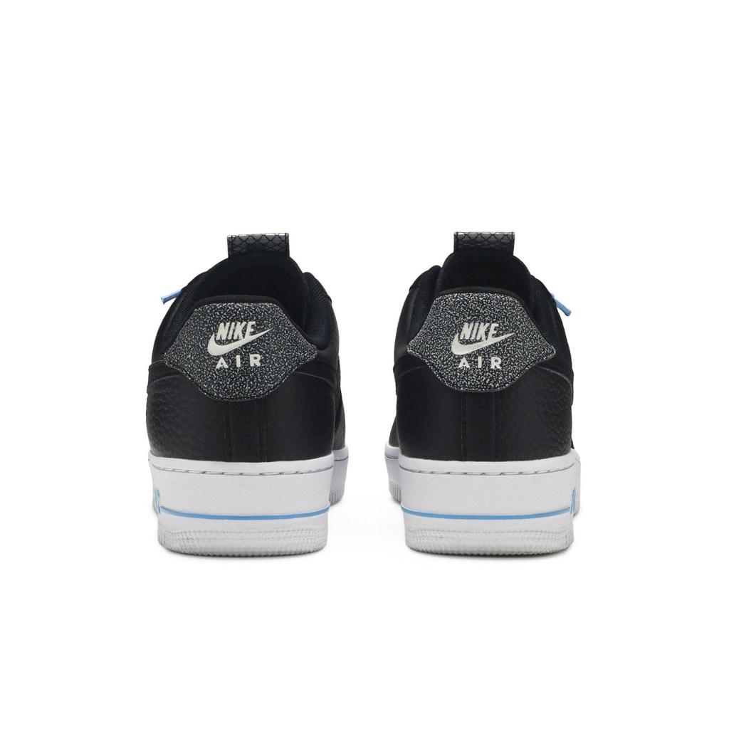 Nike Womens Air Force 1 '07 Lux 'Black Reflective' (women's sizes) Black / Light Blue / White / Black Skateboard Shoes 898889 015