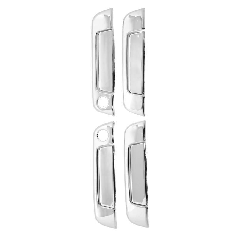 4Pcs Car Exterior Door Handle Cover ABS Chrome Weatherproof Replacement for BMW E36 3-Series E34 5-Series E32 7-Series