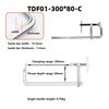 F-Bar Clamp 12-Inch Light-duty Drop Forged Steel Clamp Adjustable Rotating Pad for Welding Woodworking Metal Working DIY