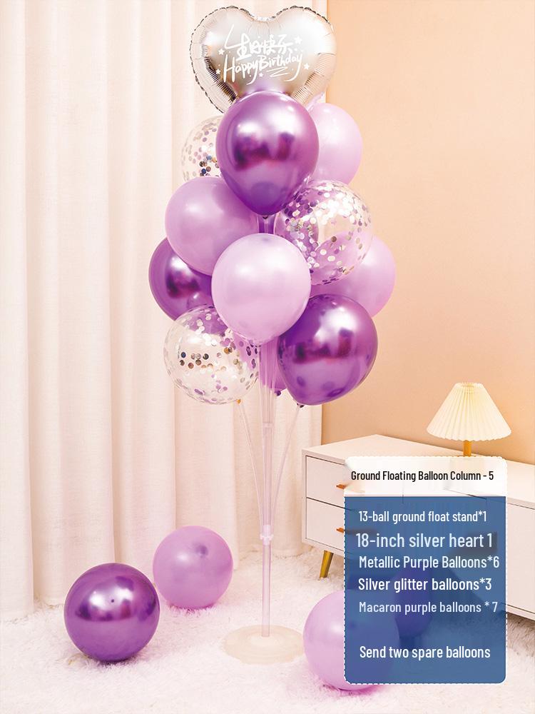 Luminous Floating Table Balloon Heart Decor for Birthday & Banquet