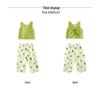 2026 Summer Girls' Cute Polka Dot Backless Vest & Pants Set - Casual Two-Piece for Kids