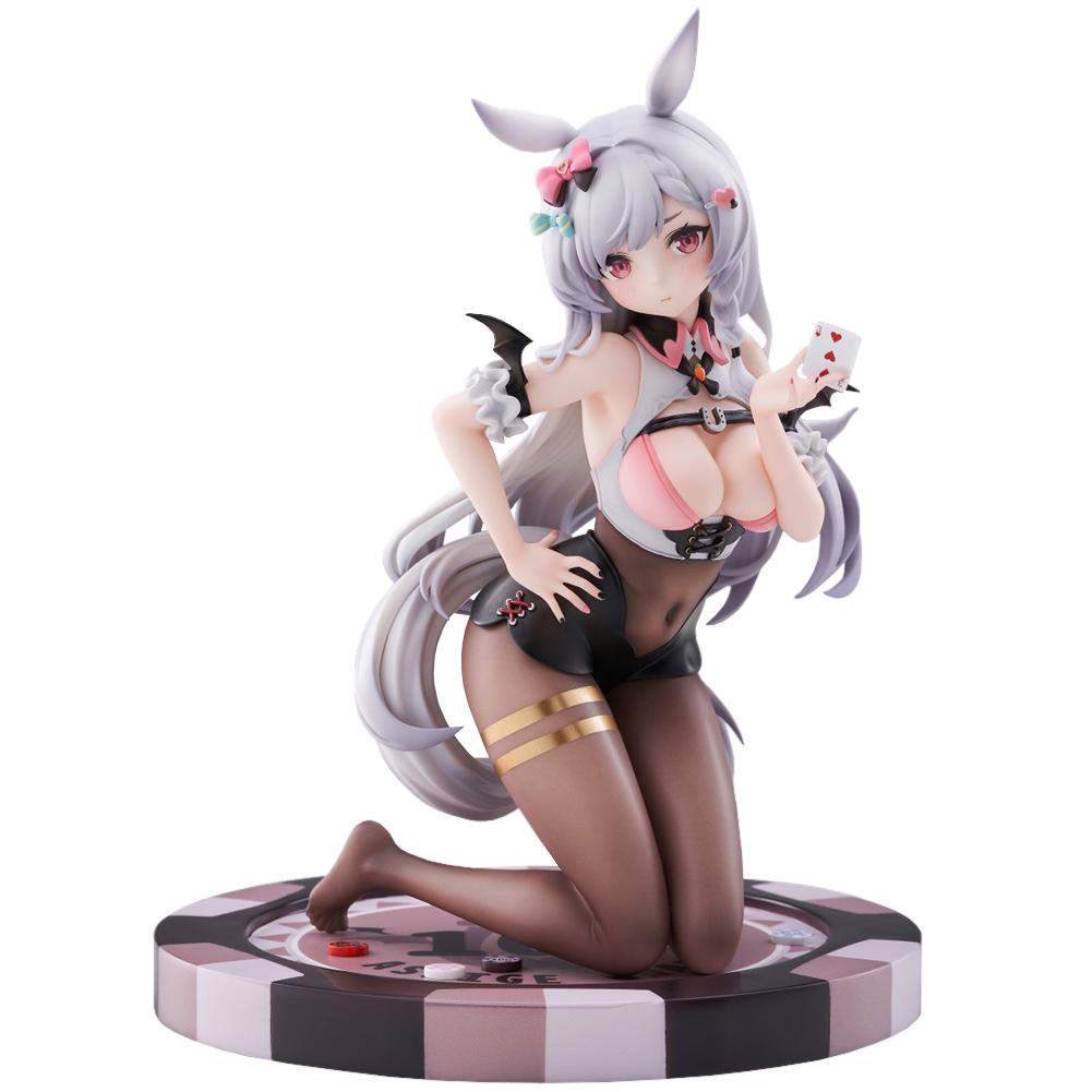 Original illustration girls series anime figurine Sexy Bunny Girls Ashigechan Kneeling Action Figure Toy Collection Model Doll