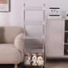 2025 new wheeled acrylic storage cart - transparent multi-layer storage rack, suitable for kitchen and living room storage racks
