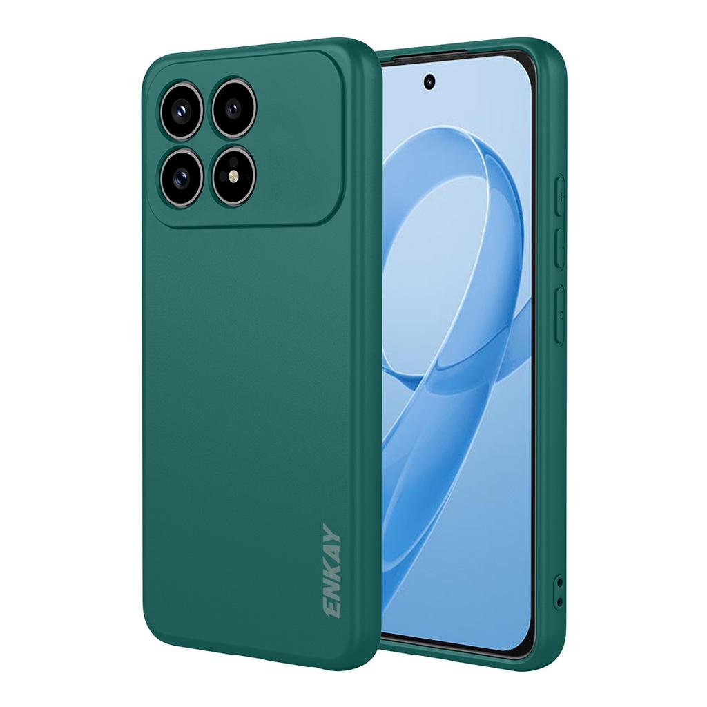 For Xiaomi Redmi K90 5G/Xiaomi Poco F8 Pro Silicone Case ENKAY HAT PRINCE Straight Edge Cell Phone Back Cover