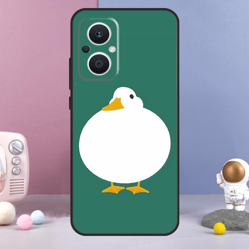 Cartoon Duck Knife Funda For OPPO Reno 12 F 11F 13F 14F 10 11 13 14 Pro 7 8 Lite OPPO Find X9 X6 X5 X8 Pro Case