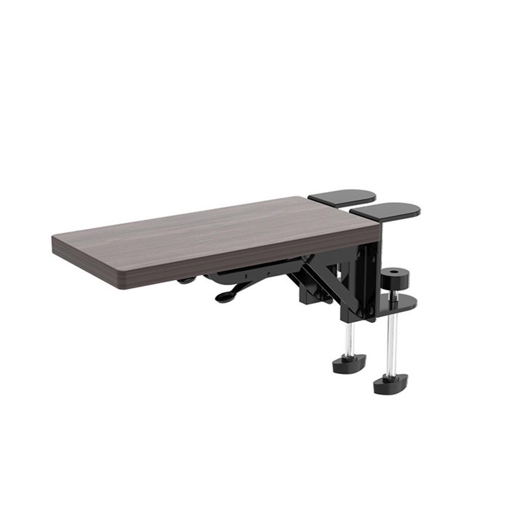 Wood Computer Arm Rest for Desk Folding Computer Desk Extender for Desk Black