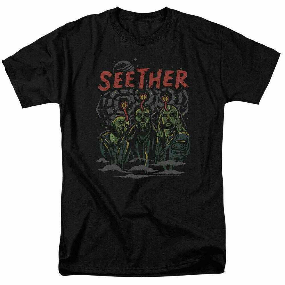 26 Seether Mind Control T Shirt Licensed Rock N Roll Music Band Tee Black Unisex T-Shirt M