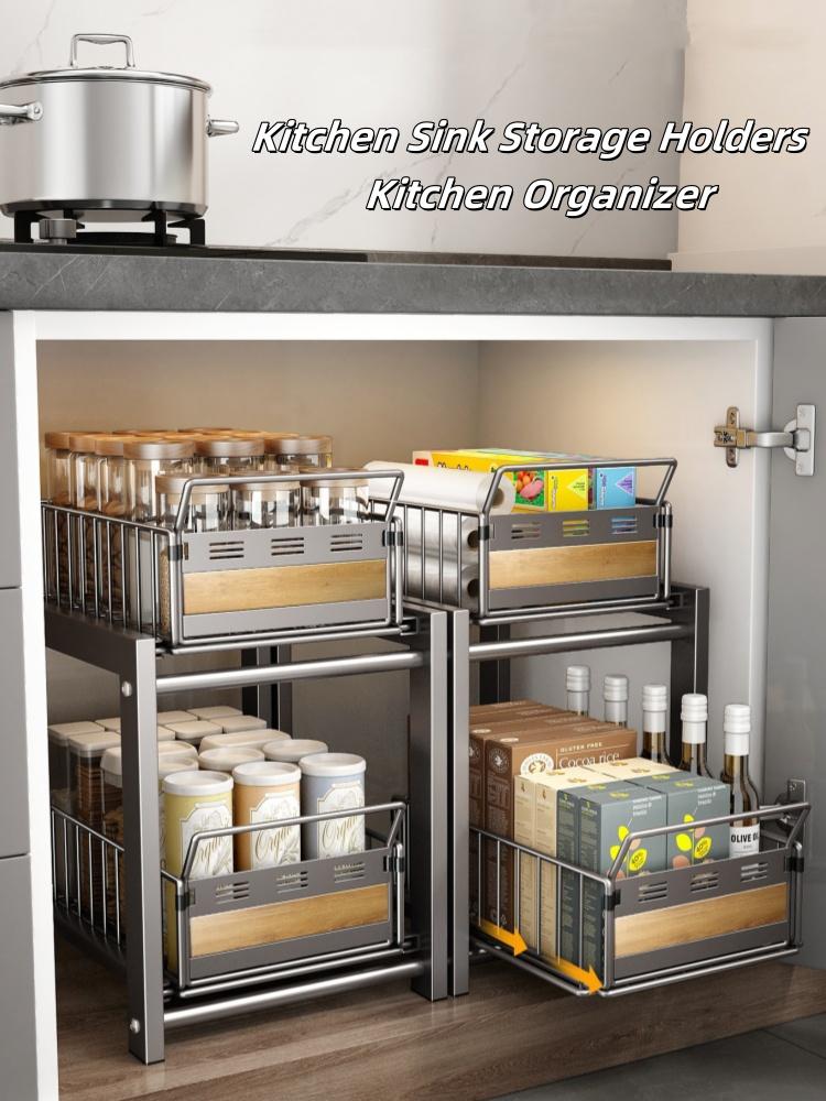 For Kitchen Sink Storage Holders Multi-functional Stand Bowls Plates Kitchen items Rack Accessories Space-Saving Kitchen Organiz