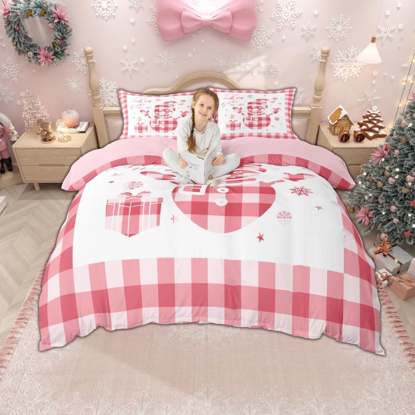 Comforter Homewish Kids Merry Xmas For Boys Girls Christmas Tree Deer Gnome Bedding Set New Year Theme Set