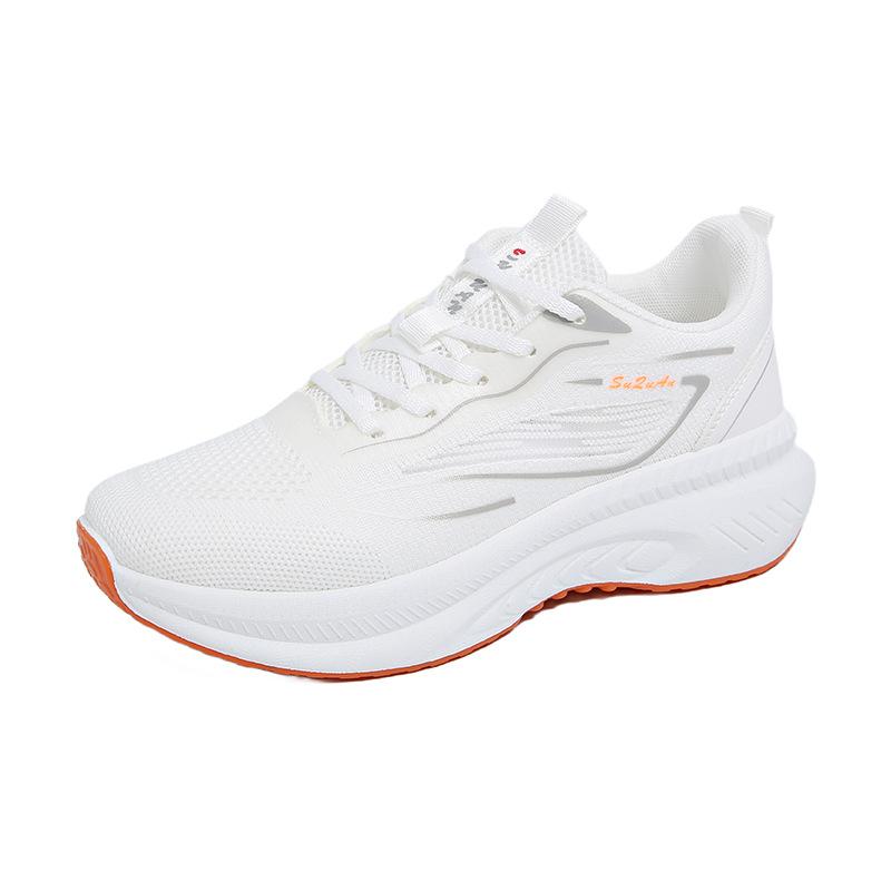 2025 spring new fly-woven shoes Korean version of sports women's mesh breathable student casual shoes platform running K2515