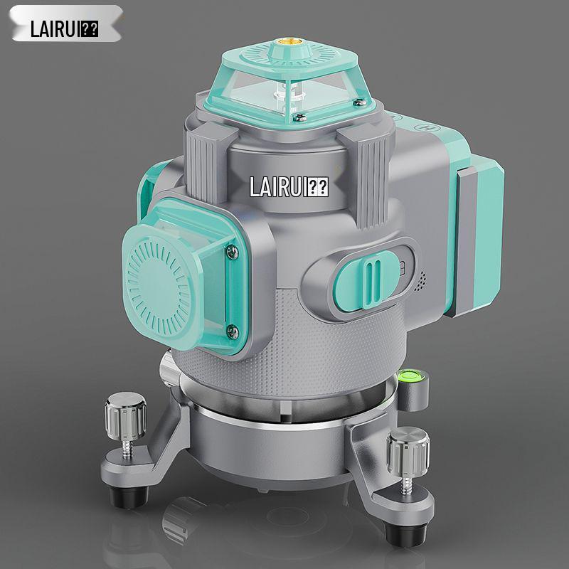 Lairui High-Precision 12-Line Green Laser Level with Wall/Floor Mount