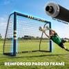 Football Goal, 8 x 5ft Portable Football Net with Ground Stakes