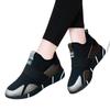 Cloth shoes winter velvet warm two cotton shoes soft sole all black shoes