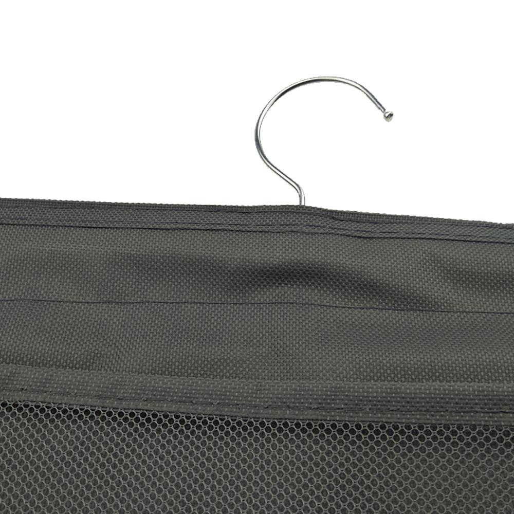 Pockets Hanging Bag Socks Bra Underwear Rack Hanger Clear Mesh Oxford Cloth Double Sided Hanging Bag Storage Organizer Bag