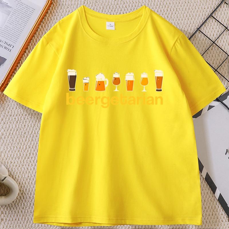 Beergetarian T Shirt Funny Beer Drinking Tee Oktoberfest GerUnisexy Beer Festival Tshirt Roud Neck Short Sleeve Male Clothing