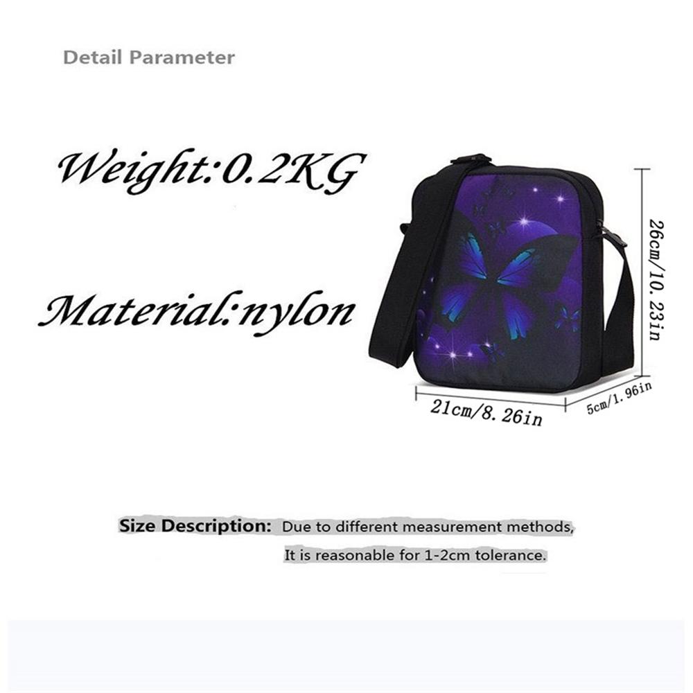 Cartoon One Piece Mini School Crossbody Bag,Light Weight Durable Messenger Bag Christmas Gifts for Kids Casual Daily Travel Use
