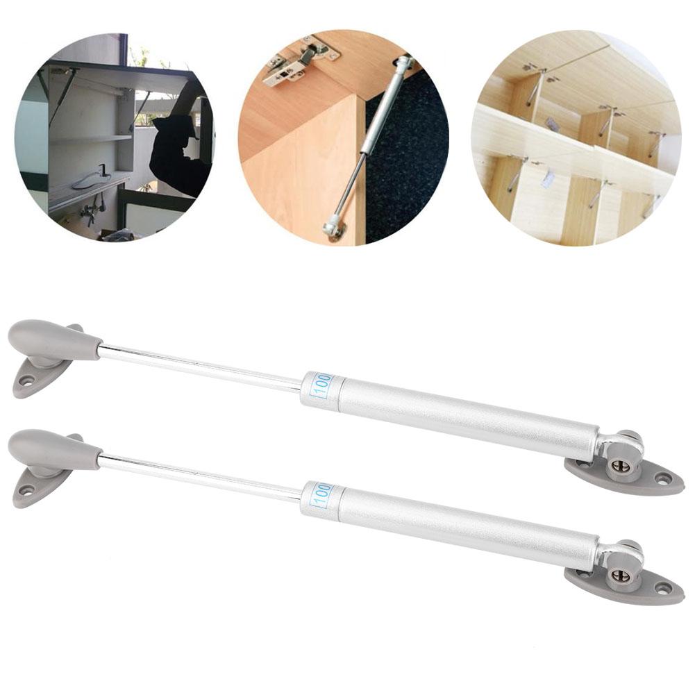 2 ST 100N Möbel Skåp Uppfällbar Dörr Gasfjäder Stötdämpare Pneumatisk Lyftstång(Oliverhuvud )