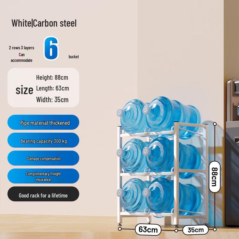 

Miling Heavy-Duty 3-Tier Water Bottle Storage Rack