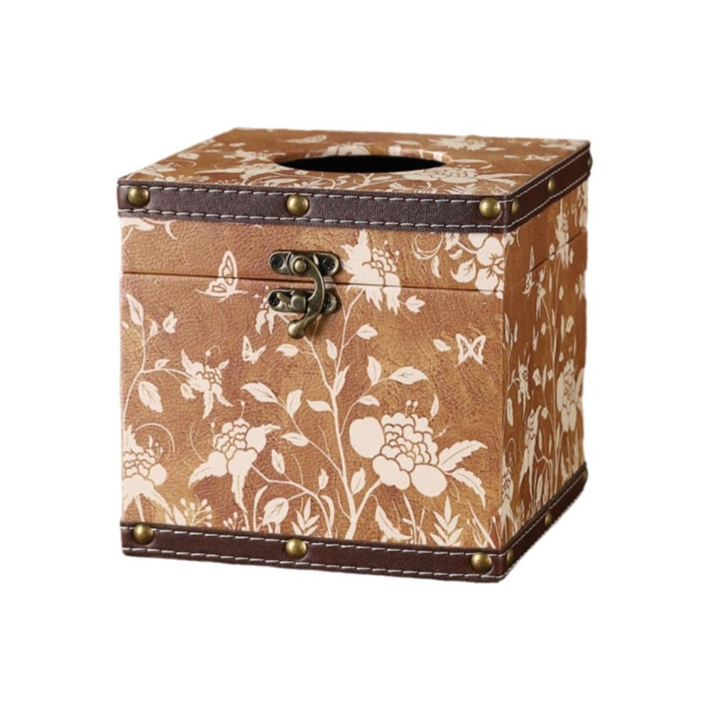 

Luxury Wooden Tissue Box Exquisite Luxury Napkin Box Creative Paper Container Office Decoration Style 3