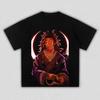 Unisex Vintage Kokushibo Demon Slayer Samurai Print T-Shirt, Dark Aesthetic Anime Casual Streetwear T-shirt
