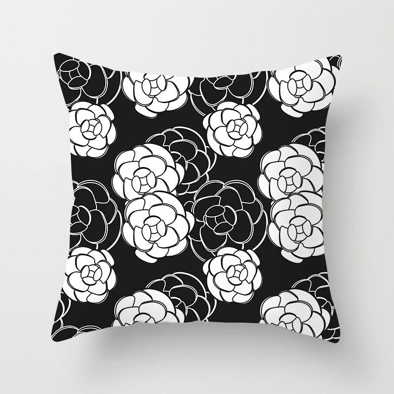 New Perfume Floral Pillows Case Modern Fashion Lady Decorative Pillows Cover Livingroom Bedroom Sofa Seat Simple Cushions Case