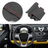 Car For Smart Fortwo 2009 2010 2011 2012 2013 Smart Forjeremy 2013 Steering Wheel Suede Leather Cover Interior Accessories Trim
