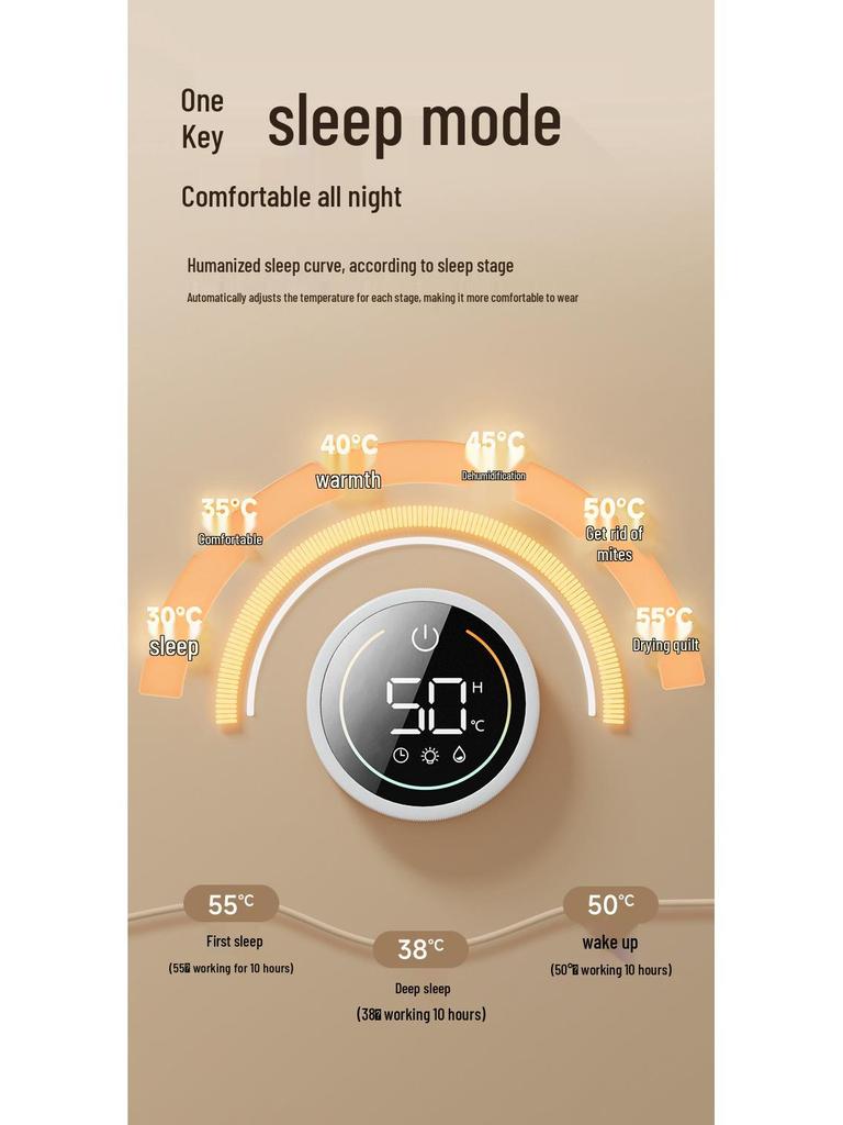 Yangzi Hydronic Electric Water Circulation Blanket with Remote Control - Single/Double Person Mattress, Fire-Free Heating