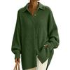 Women's Casual Single-Breasted Cardigan Sweater with Sleeves and Lapel Collar