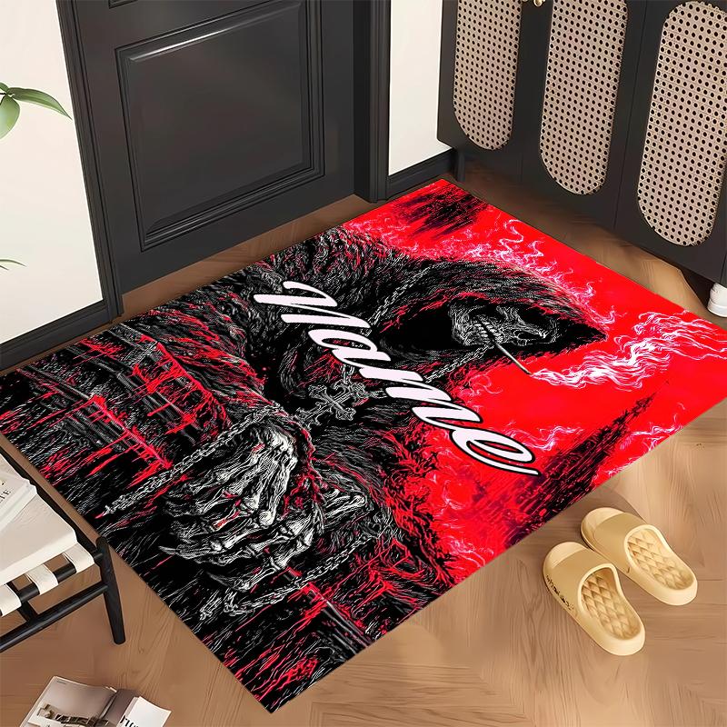 Dark Gothic (14) Personalized Name Office Carpet Stylish Decor for Living Room Bedroom Kitchen