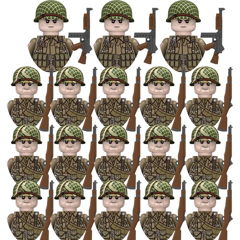18pcs Kids Toys Military Figures Model Soldier Weapon Combination Package Boys Holiday Gifts