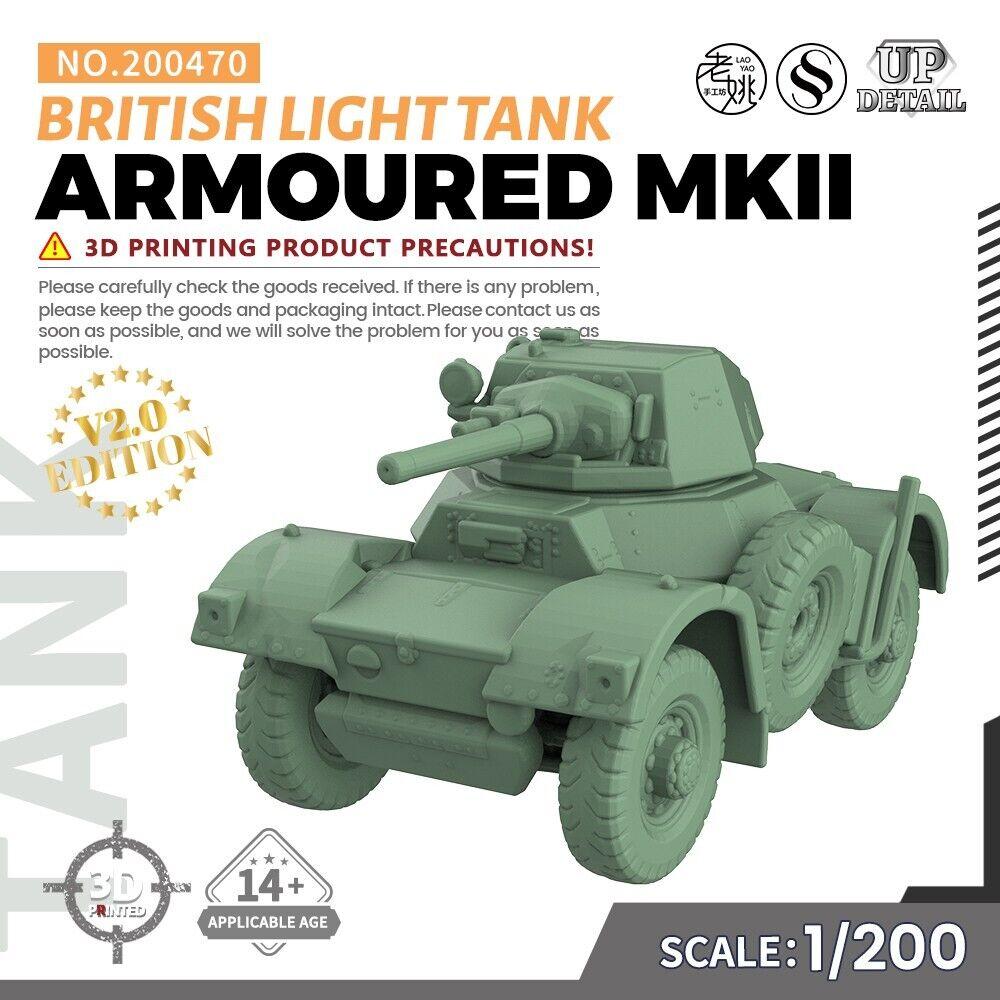 

SSMODEL SS200470 1/200 Набор военной модели Британский ЛЕГКИЙ ТАНК MKII