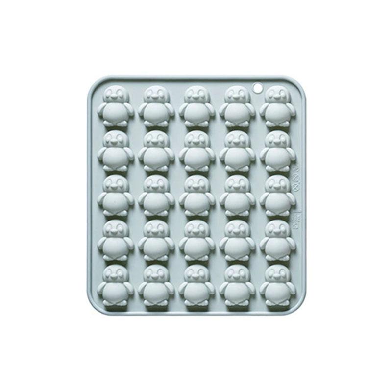 

25-Hole Penguin Shape Silicone Mold Cartoon Animal Fudge Ice Grid Chocolate Mold Cake Decoration Accessories синій