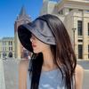 Women's Summer Sun Hat UV Protection Beach Visor Cap Hollow Top Foldable Outdoor Wide Brim Hat