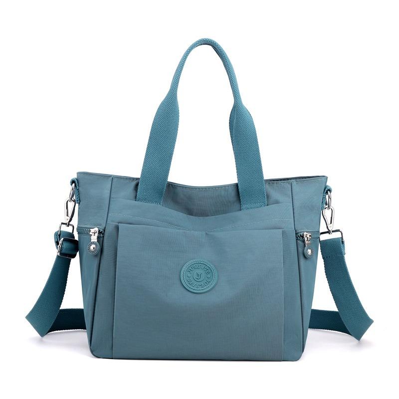 Autumn Nylon Women's Double Shoulder Shoulder Messenger Bag Medium Old Portable Mother Large Capacity Tote Tote Bag