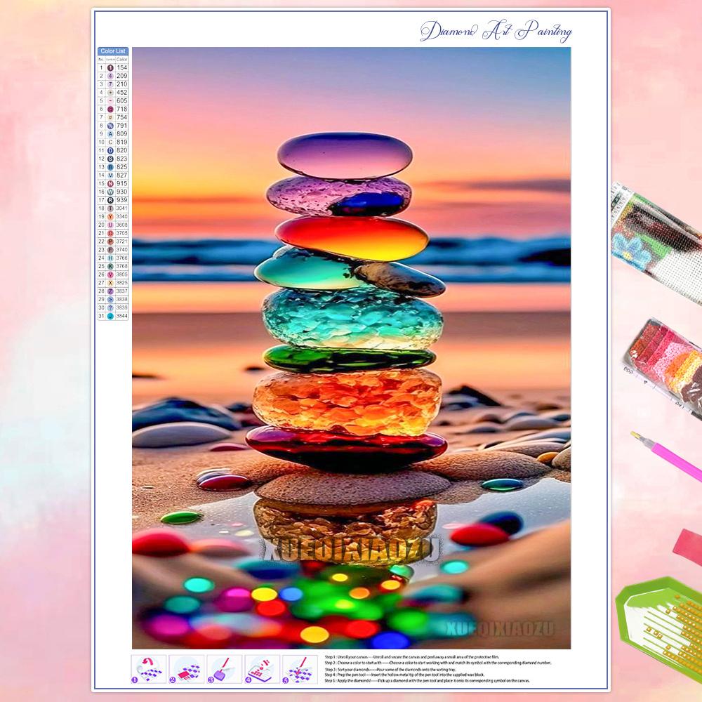 Seaside Scenery 5D Diamond Painting Kit Diamond Mosaic DIY Home Decor Gift for Adult Beginners New 2026