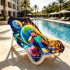 Gamer Print Beach Towel Design, Soft, Lightweight. for Home Bathroom, Spa, Pool, Yoga, Surfing, Camping, Gift for Family, Friend