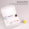 Bobbin Winder for Sewing,Electric Bobbin Winder, Automatic Bobbin Winder Portable White Plastic Bobbin Winder, Sewing Machine Bobbin Winder, Bottom