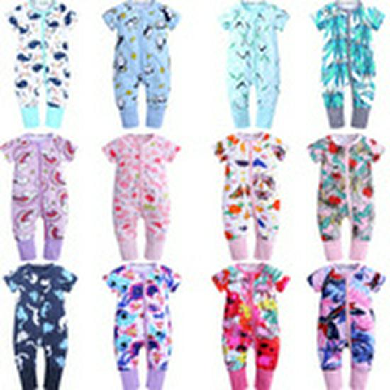 Korean Style Sleeveless Bamboo Infant Romper - Solid Color Summer Baby Onesie