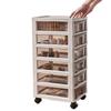 Desktop Multi-Layer Storage Cabinet with Free Shipping: Cosmetic Drawer & Office File Organizer