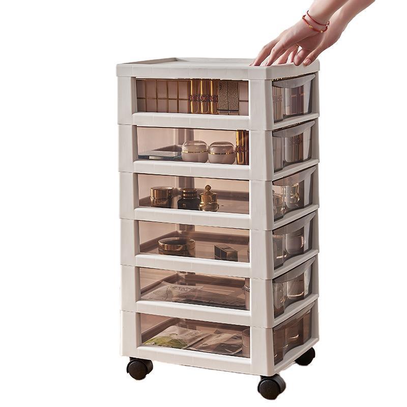 Desktop Multi-Layer Storage Cabinet with Free Shipping: Cosmetic Drawer & Office File Organizer