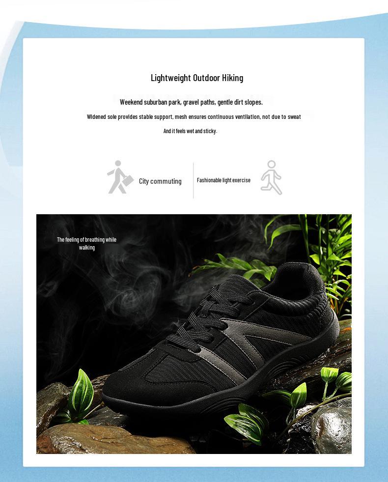 Cross-Border Wide-Toe Barefoot Hiking Fitness Shoes for Men & Women - Breathable Casual Sports Shoes.