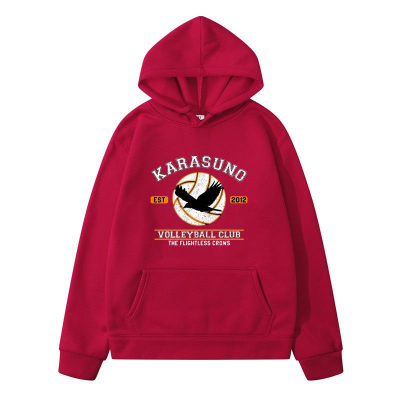 Volleyball Less Haikyuu Unoo College Cosplay Printed Sweater Casual Hoodie