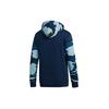 Adidas Originals Camo Print Patchwork Hooded Sweatshirt Men Tops Blue DV2064