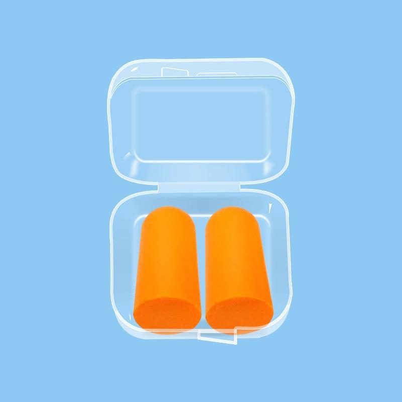 Sponge Noise-cancelling Earplugs Bullet Head Slow Rebound Silent Anti-snoring Earplugs Sleep Noise-cancelling Earplugs
